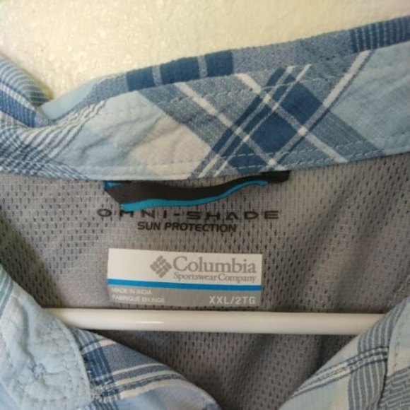 Columbia Omni Shade Short Sleeve Bottom Up Sun Protection - Picture 3 of 5